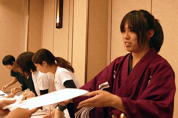 熊本城おもてなし武将隊の立花宗茂さん