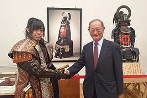熊本城おもてなし武将隊の立花宗茂さん